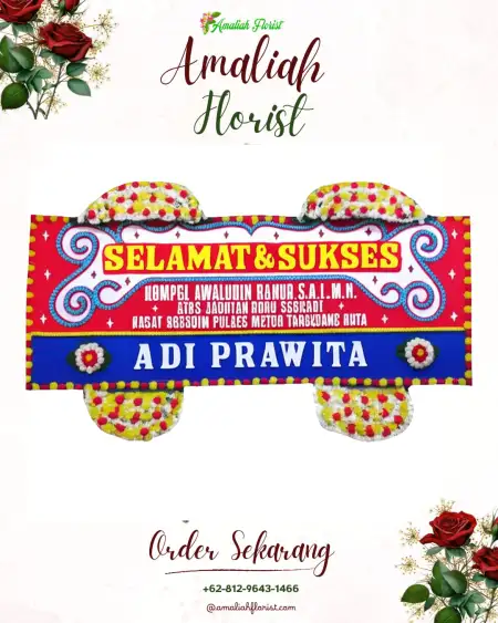 Papan Bunga Ucapan Selamat Bausasran